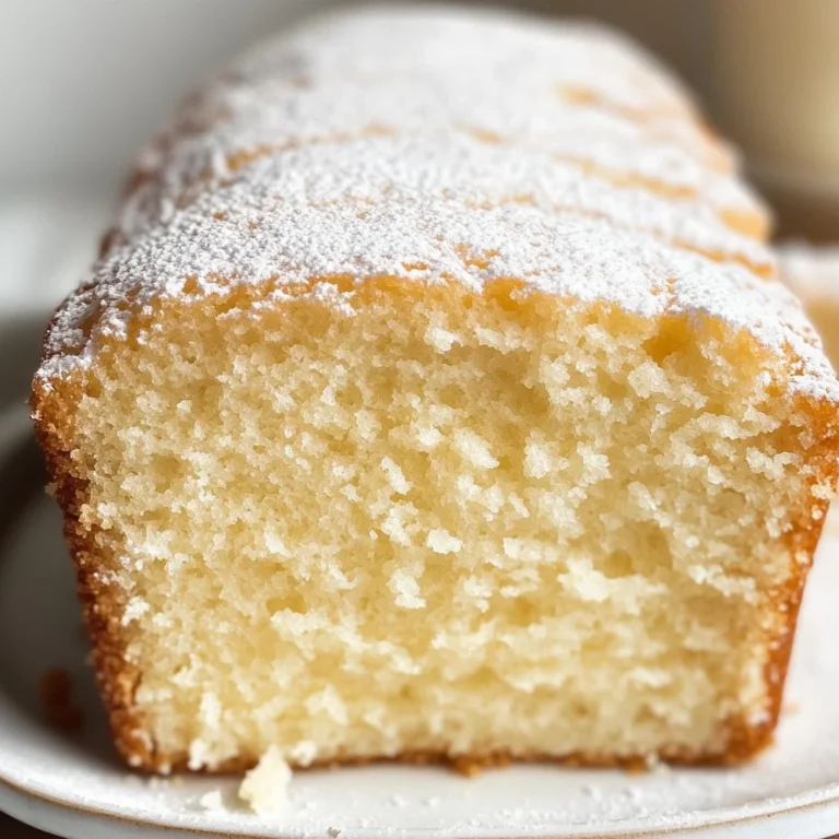 Vanilla Pound Cake Recipe