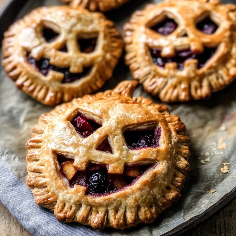 Jack-O-Lantern Hand Pies