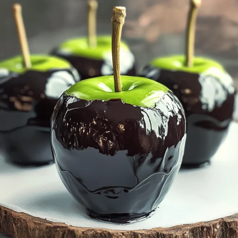 Poison Toffee Apples for Halloween