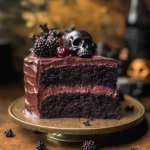 Spooky Black Velvet Halloween Cake