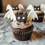 Vegan Oreo Bat Cupcakes
