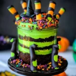 Witches Brew Halloween Cake Jars