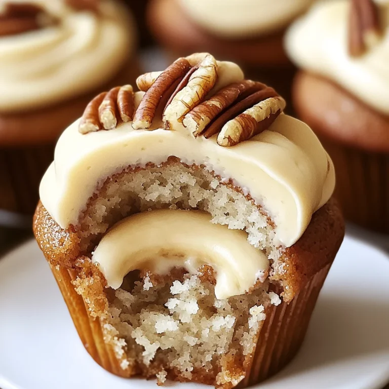 Banana Cinnamon Pecan Cupcakes with Cream Cheese Frosting