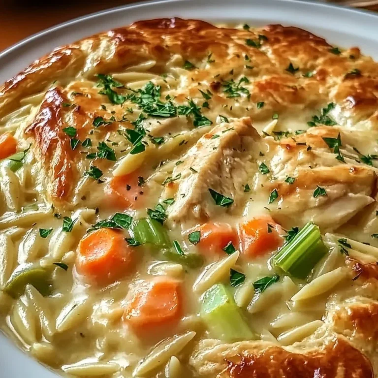 Creamy Chicken Pot Pie Orzo