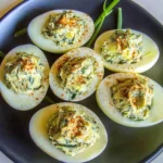 Keto Spinach Artichoke Deviled Eggs
