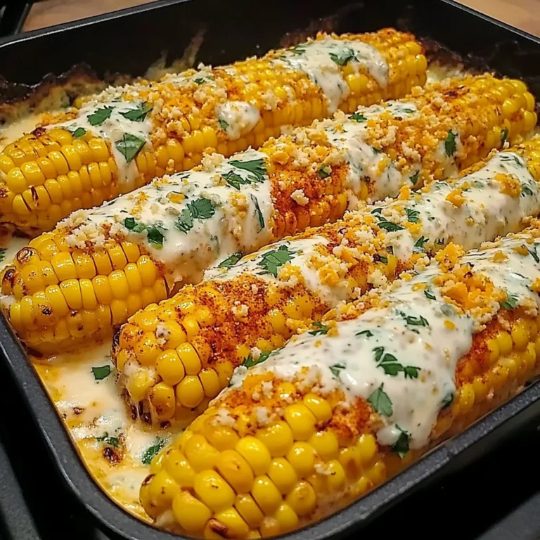 Spicy Creamy Cajun Corn Cob
