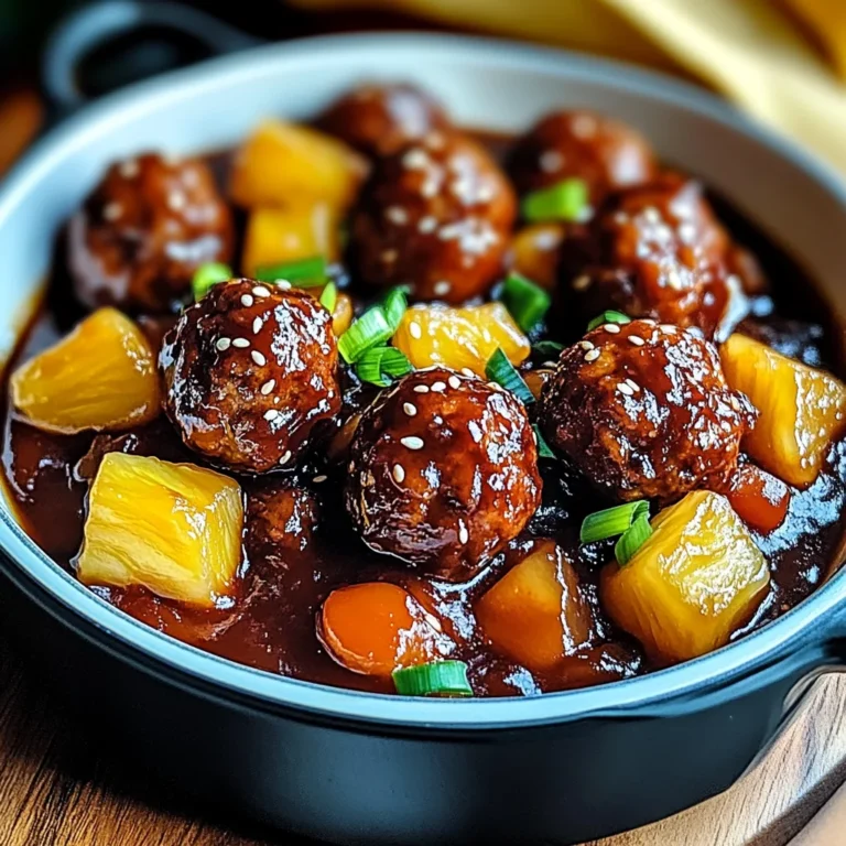 Sweet and sour meatballs