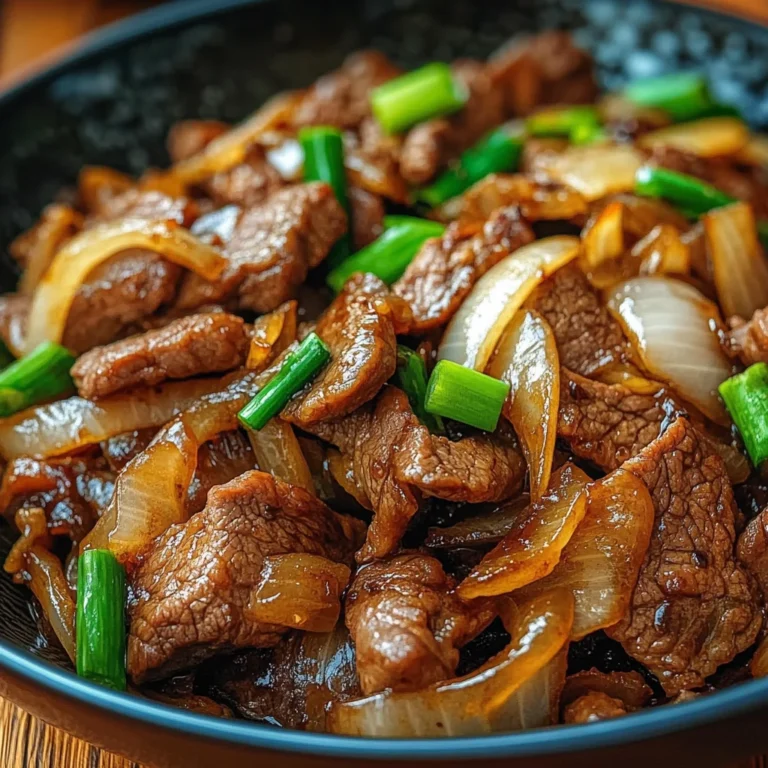 Chinese Beef and Onion Stir Fry: A Savory Weeknight Delight