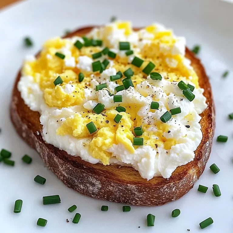 Easy 6-Ingredient Egg and Ricotta Toast