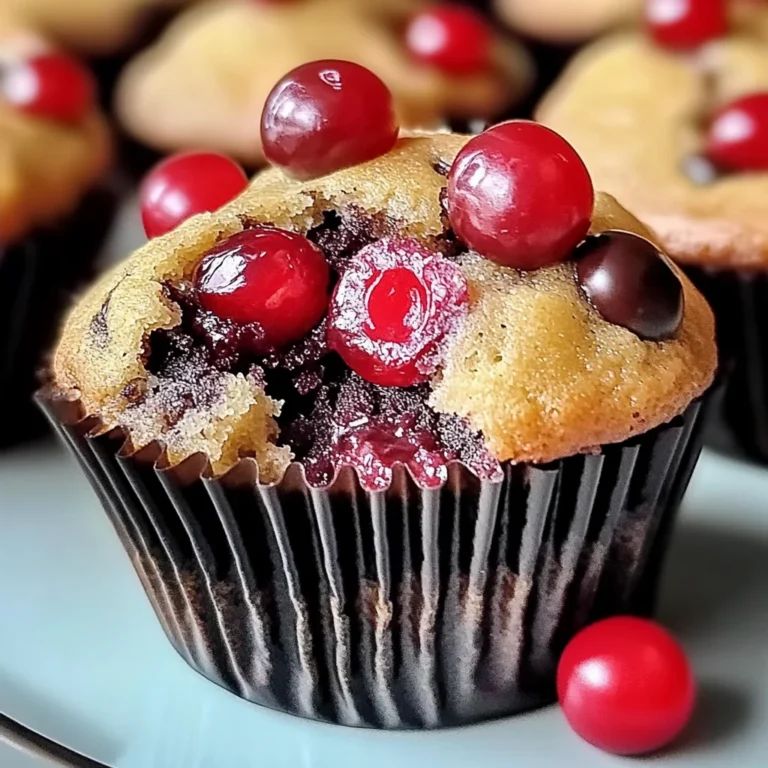 Cherry Chocolate Chip Muffins | Moist & Delicious Recipe