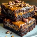 Outrageous Snickers Brownies