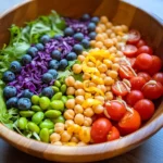 Rainbow Salad with Lemon Vinaigrette