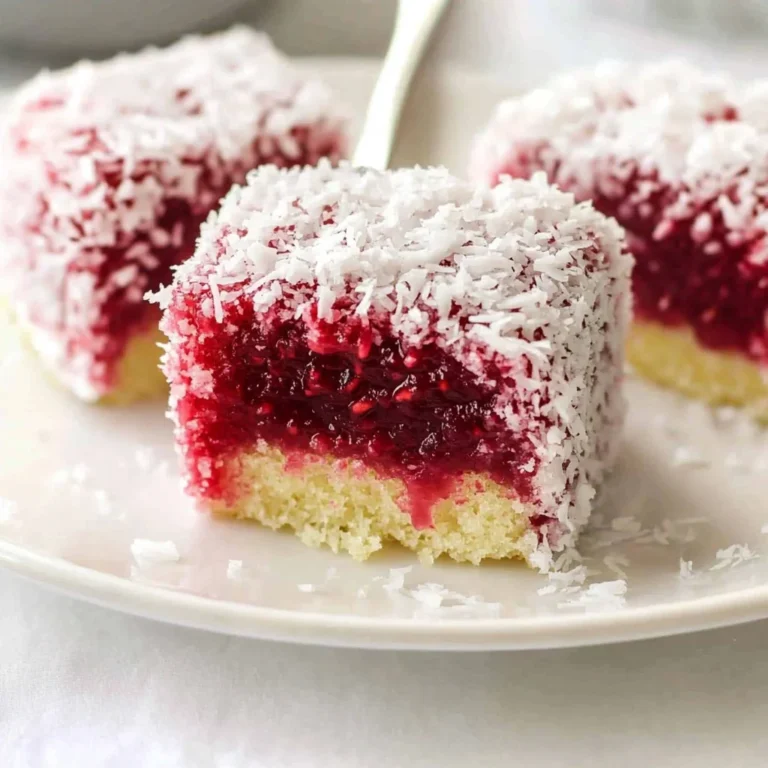 Raspberry Lamingtons